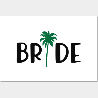 Bride - Bridal Party ( Palm Tree Theme ) Posters and Art